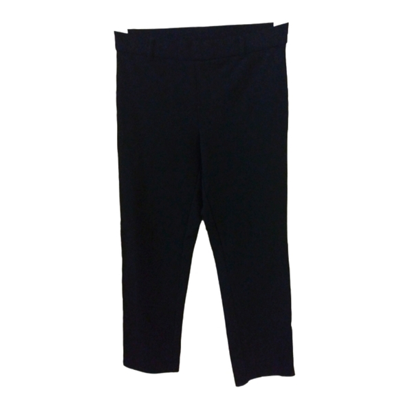 HUE Pull On Stretch Dress Pant Straight Leg Flexible Comfy Business Casual M - Picture 1 of 12